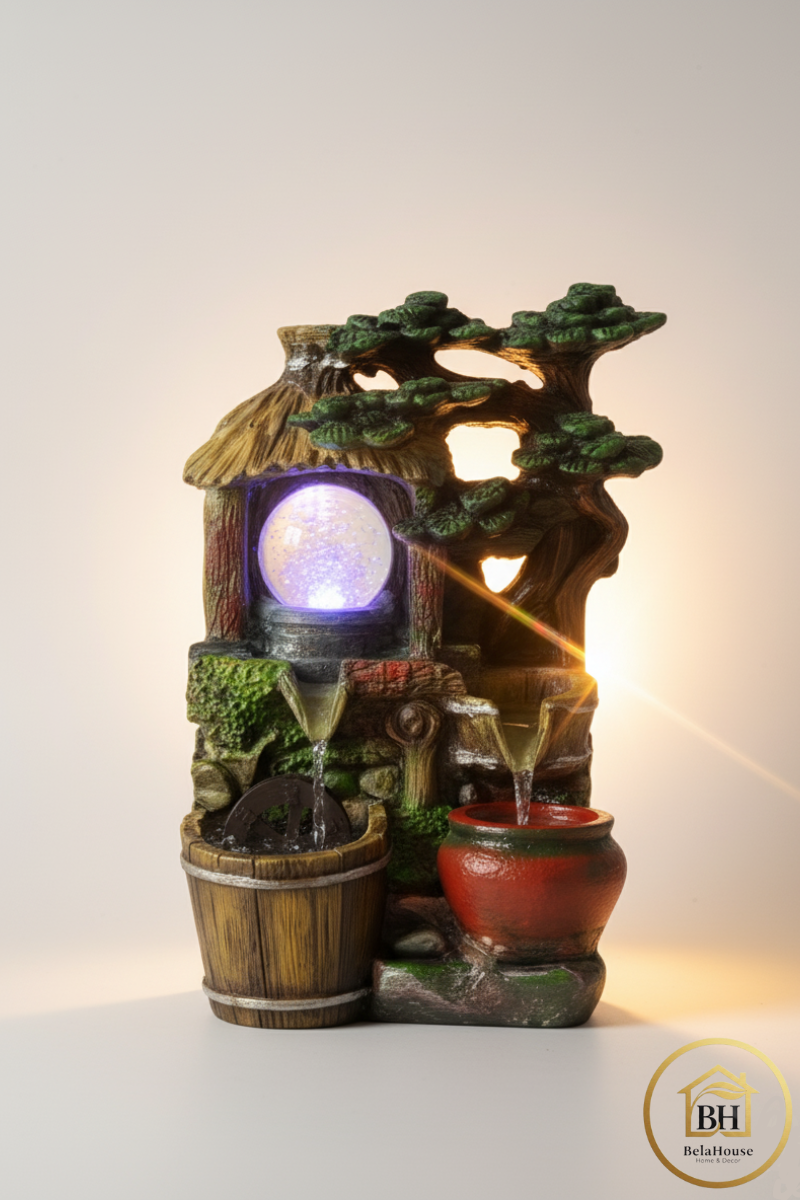 Fuente decorativa agua fluyente