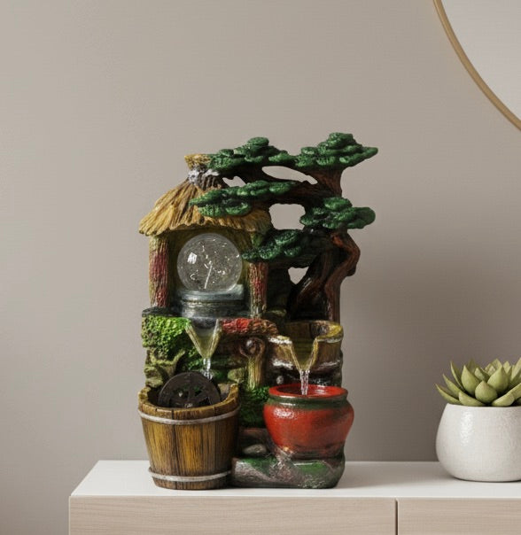 Fuente decorativa agua fluyente