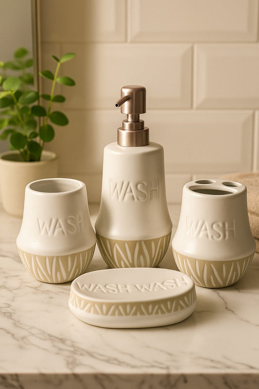 Set de baño x4 piezas