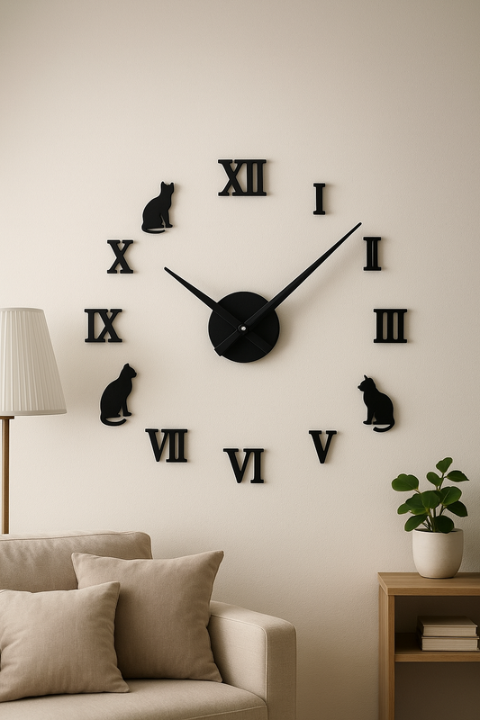 Reloj 3D Gatos